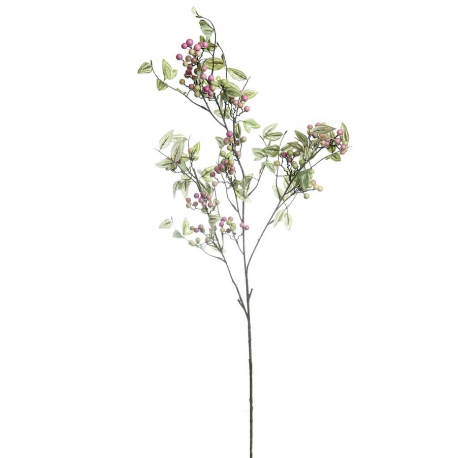 Floral * | Hot Sale 8 Pack: Green Berry Stem With Leaves By Ashland