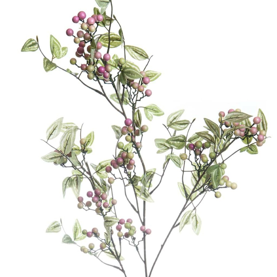 Floral * | Hot Sale 8 Pack: Green Berry Stem With Leaves By Ashland