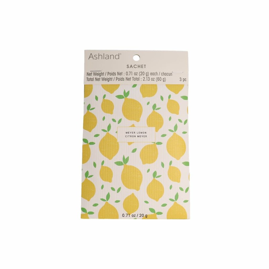 Home & Decor * | Buy Meyer Lemon Scented Sachet, 3Ct. By Ashland