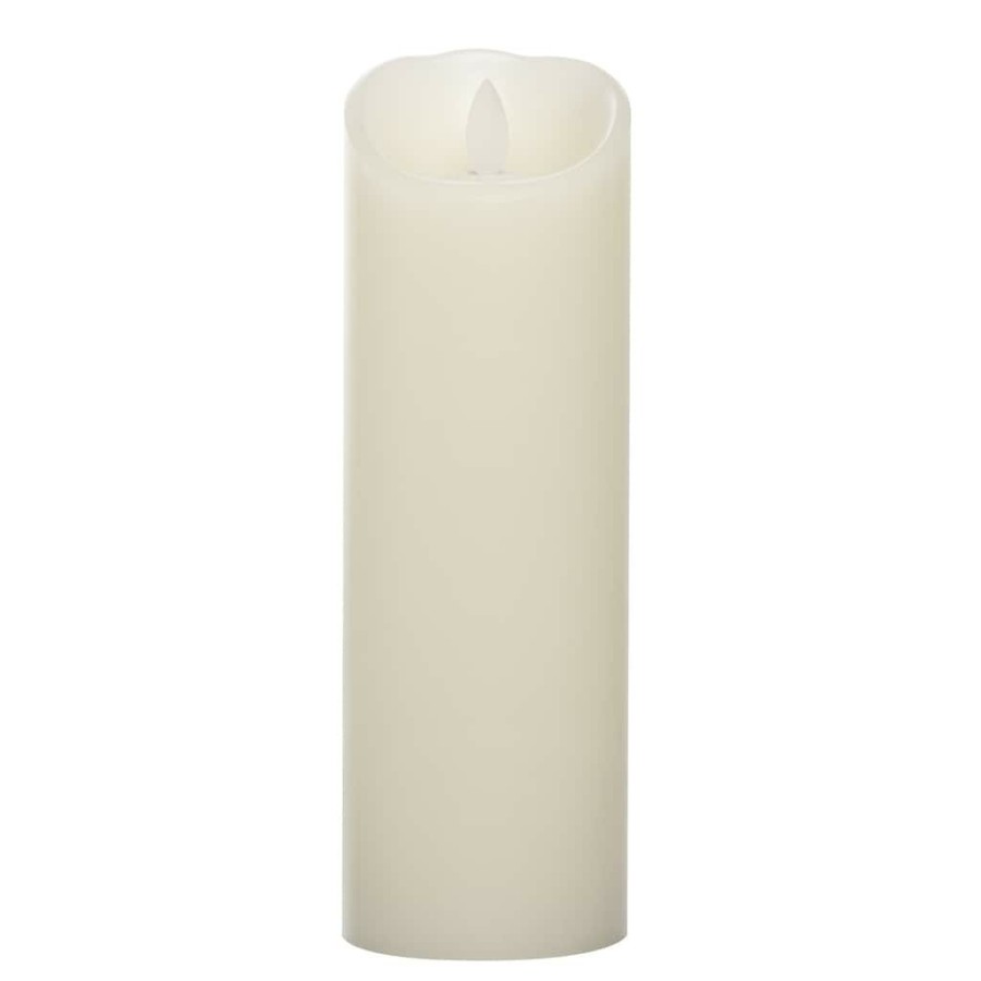 Home & Decor * | Buy Iflicker Ivory 3 X 9 Led Pillar Candle By Ashland