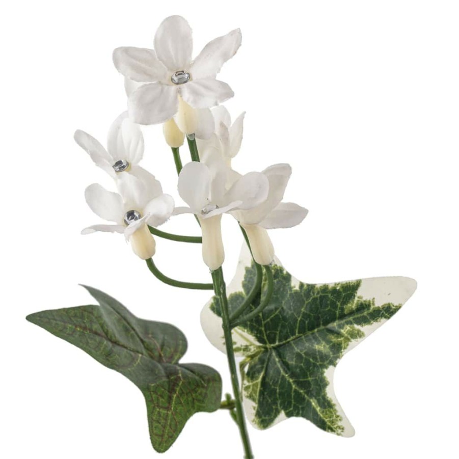 Floral * | Best Deal 12 Pack: White Rhinestone Stephanotis Spray By Ashland