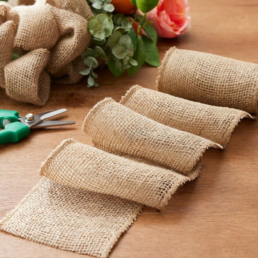 Fabric & Sewing Shop * | Buy Ashland Burlap Garland, Tight Weave