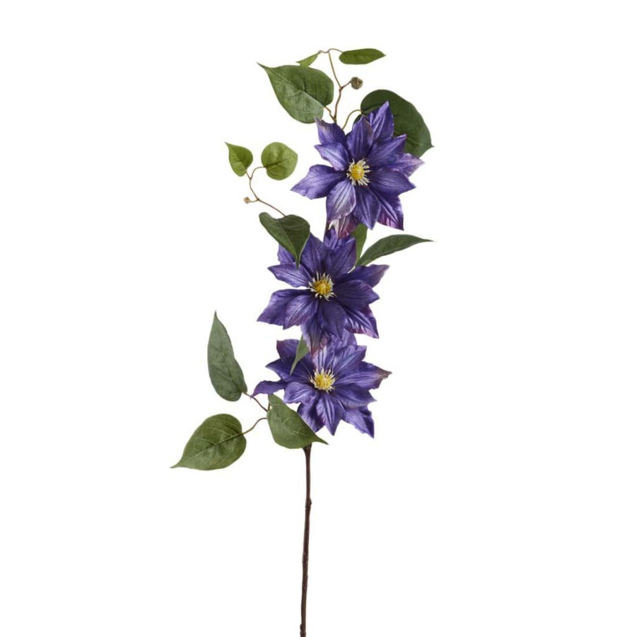 Floral * | Cheapest 12 Pack: Purple Clematis Stem By Ashland