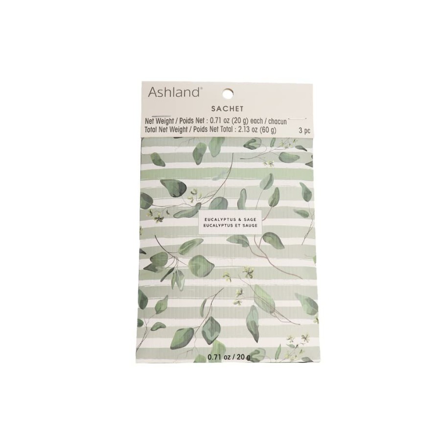 Home & Decor * | Best Sale Eucalyptus & Sage Scented Sachet, 3Ct. By Ashland