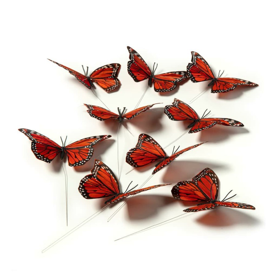 Floral * | Hot Sale Assorted 8.6 Monarch Butterfly Pack By Ashland