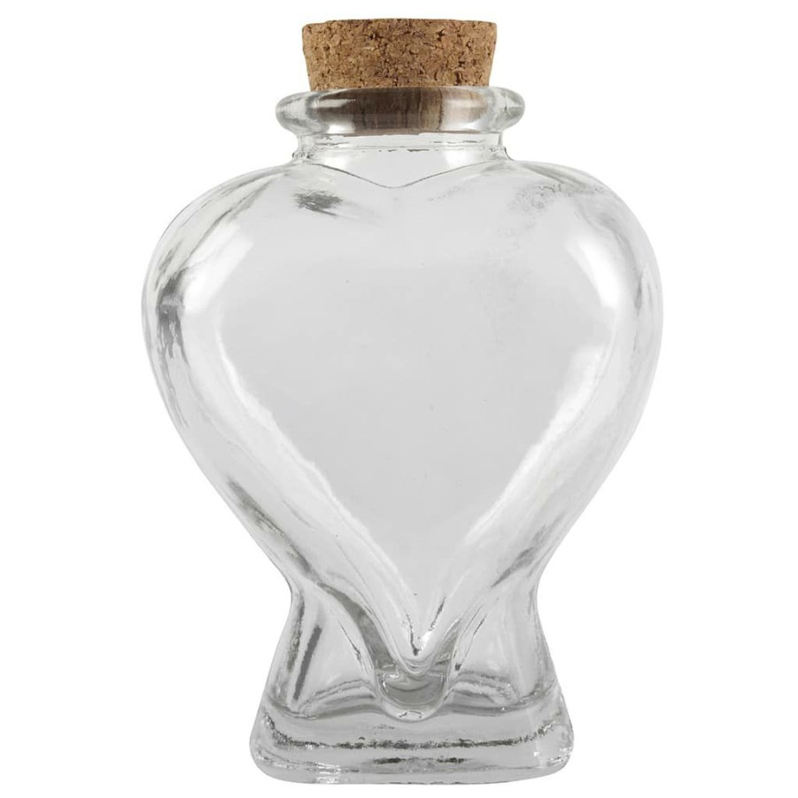 Floral * | Buy Ashland Glass Bottle, Heart-Shaped