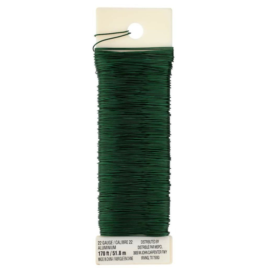 Floral * | Brand New 12 Pack: 22 Gauge Green Aluminum Florist Wire By Ashland