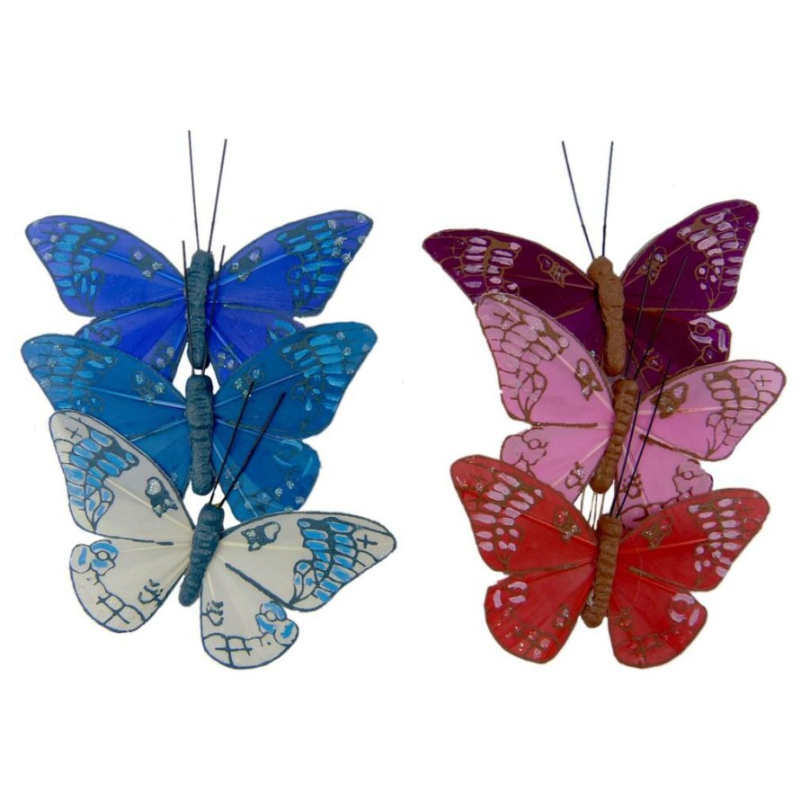 Floral * | Top 10 24 Packs: 3 Ct. (72 Total) Assorted Bright Butterflies By Ashland