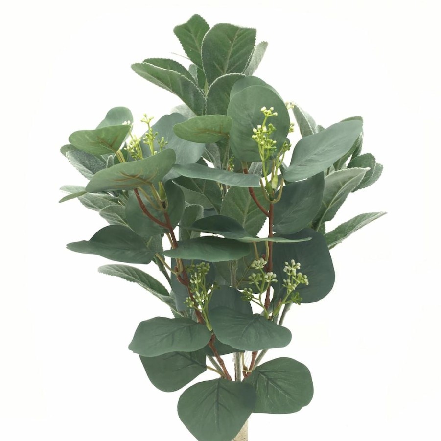 Floral * | Outlet Silver Dollar & Lamb'S Ear Bush By Ashland