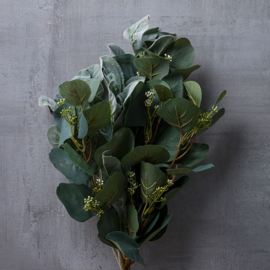 Floral * | Outlet Silver Dollar & Lamb'S Ear Bush By Ashland