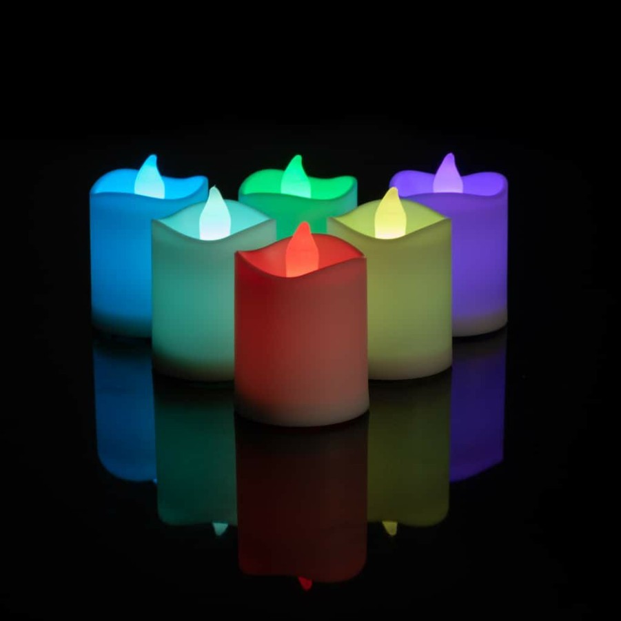 Home & Decor * | Flash Sale Color Changing Led Votive Candles Set By Ashland