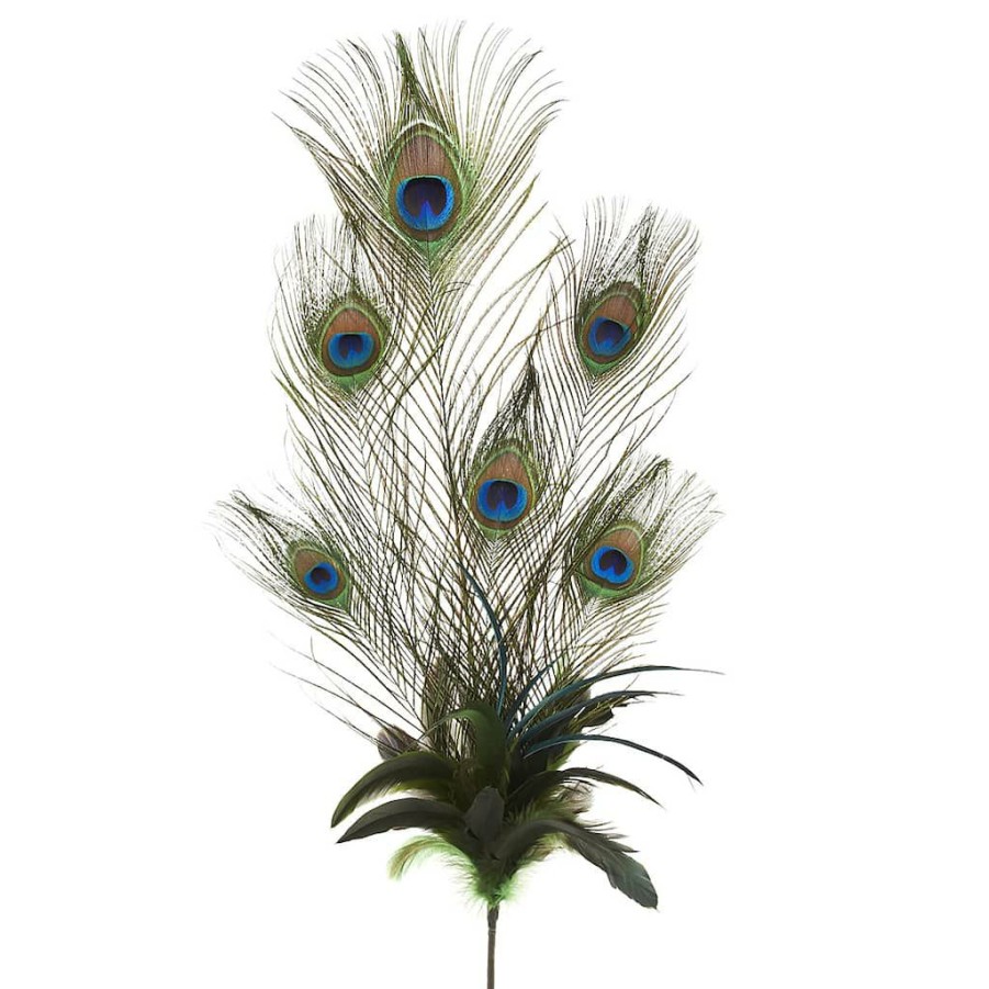 Floral * | Promo Ashland Feather Pick, Peacock