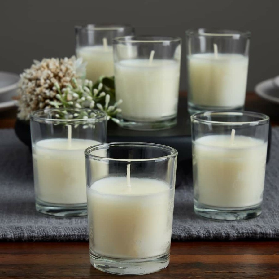 Home & Decor * | Flash Sale 12 Glass Votive Candles By Ashland Basic Elements